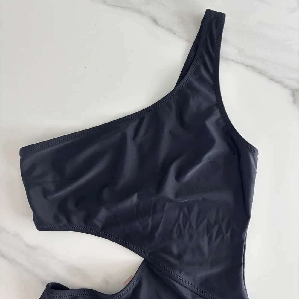 SOLID & STRIPED Black Swimsuit sz S - Picture 3 of 7